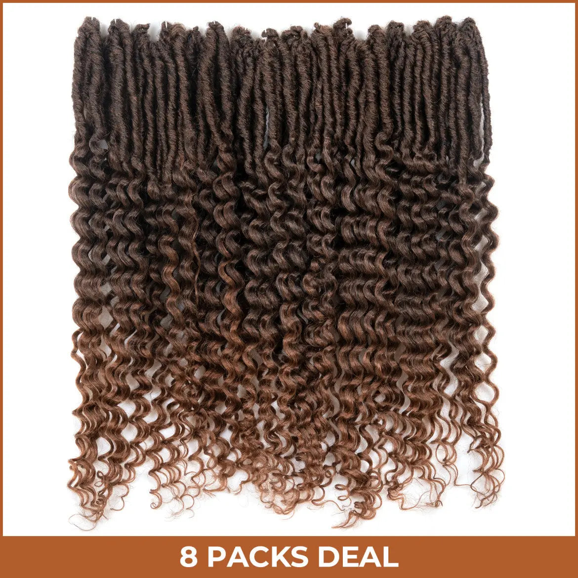 Toyotress Deep Wave Locs Crochet French Locs With Long Curly Ends Braiding Hair For Women
